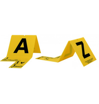 Plot de marquage de A a  Z avec regle cm - Jaune