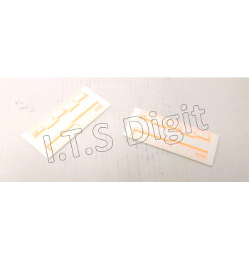 Reglets PVC millimetres Fluo 5 cm / 10