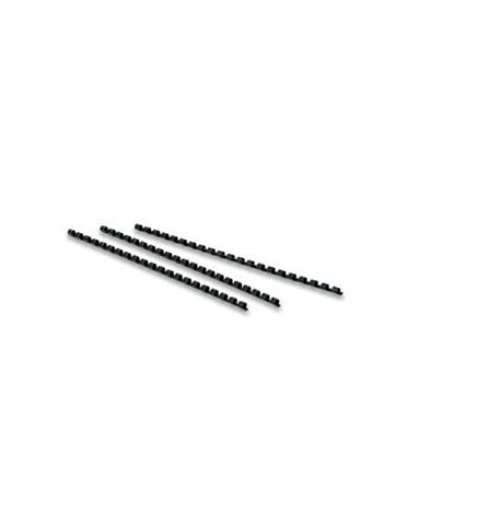 Reliure plastique noire 8 mm / 25