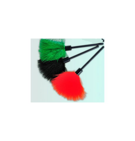 Pinceau plume de marabout vert / petit modele