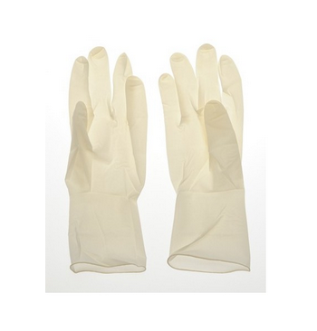 Gants latex steriles poudres courts taille (7/8) M / la paire