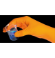 Gants nitrile non poudres long 260 "Shieldskin" orange taille (8/9) L / 90