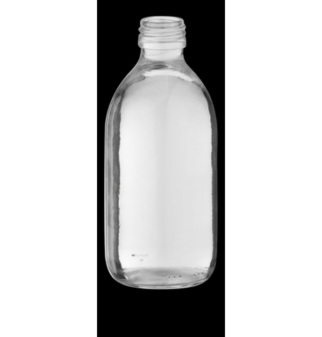 Flacon 1 litre verre avec bouchon polyethylene