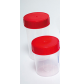 Pilulier PP vissant rouge aseptique (V139 ml-H74 mm-D52 mm)