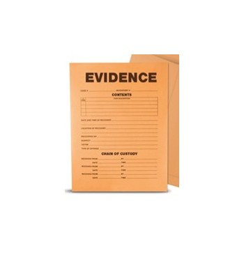 Enveloppe papier kraft securise "Evidence" 13.33x8.89x27.3  mm / 100