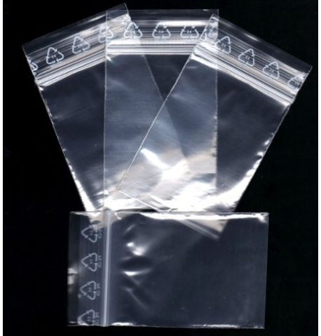 Sac plastique polyethylene ZIP (50micron - 80x120 mm) / 100