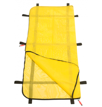 Housse transport de corps Aquatique Jaune L.239 cm x l.91cm 10 poignees