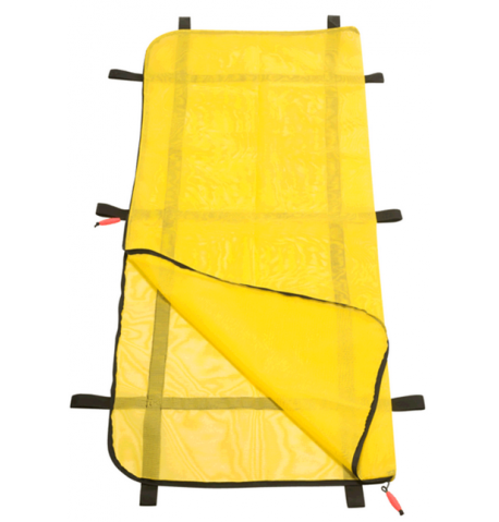 Housse transport de corps Aquatique Jaune L.239 cm x l.91cm 10 poignees